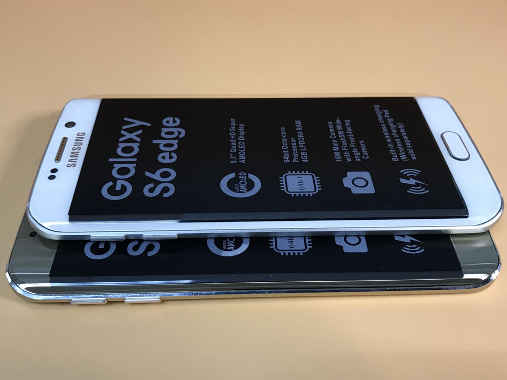 Refurbished 99%New Samsung Galaxy S6 edge Perfect screen 32GB+3GB 5.1-inch with Fingerprint unlock original Smart Phone 16MP+5MP Camera Samsung s6 edge mobile phone 2G/3G/4G Network