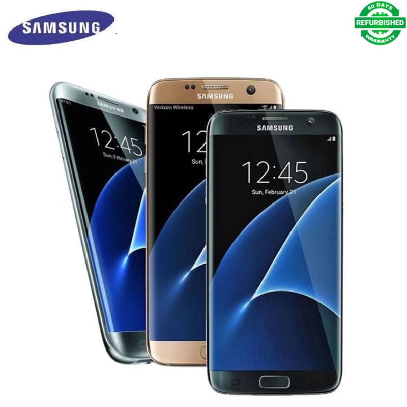 Refurbished 99% new Samsung Galaxy S7 edge 4G+32G/64G Smart Phone 5MP+12MP Camera  4G LTE Dual/Single NANO SIM 3600mAh battery Unlocked phones screen with dot and line and Screen Shadow