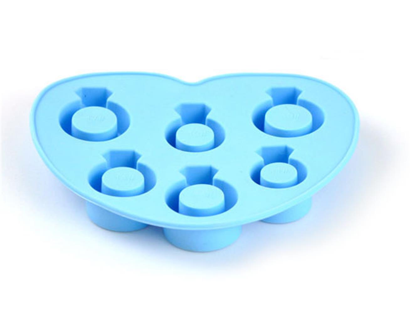 2PCS Silicone Ice Mold Love Ice Ring Diamond Ring Ice Box Ice DIY Love Ice Mold Chocolate Mold
