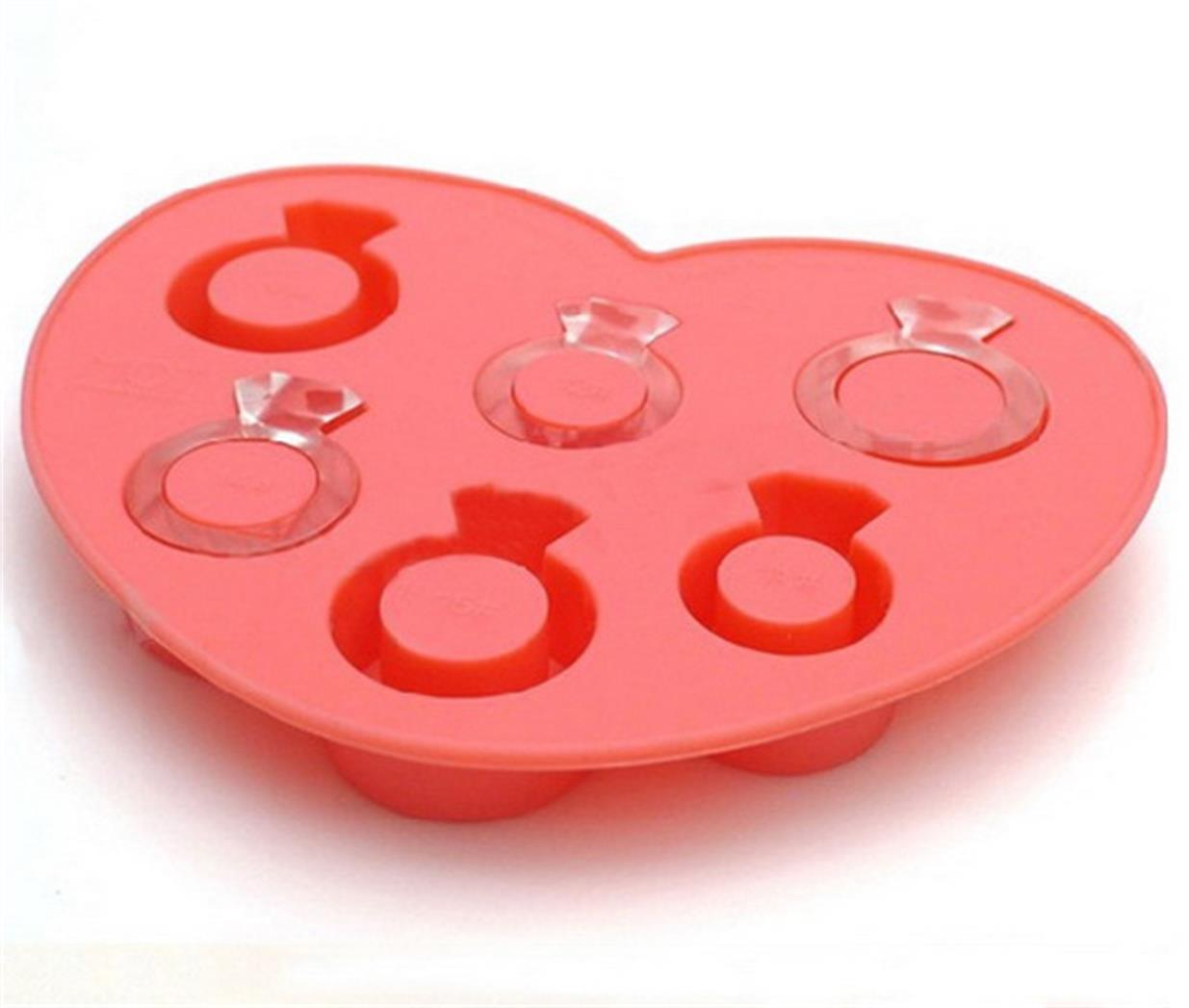 2PCS Silicone Ice Mold Love Ice Ring Diamond Ring Ice Box Ice DIY Love Ice Mold Chocolate Mold