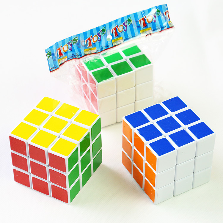 3pcs Rubik's Cube for Children's Puzzle Third-order Intelligence Development Competition