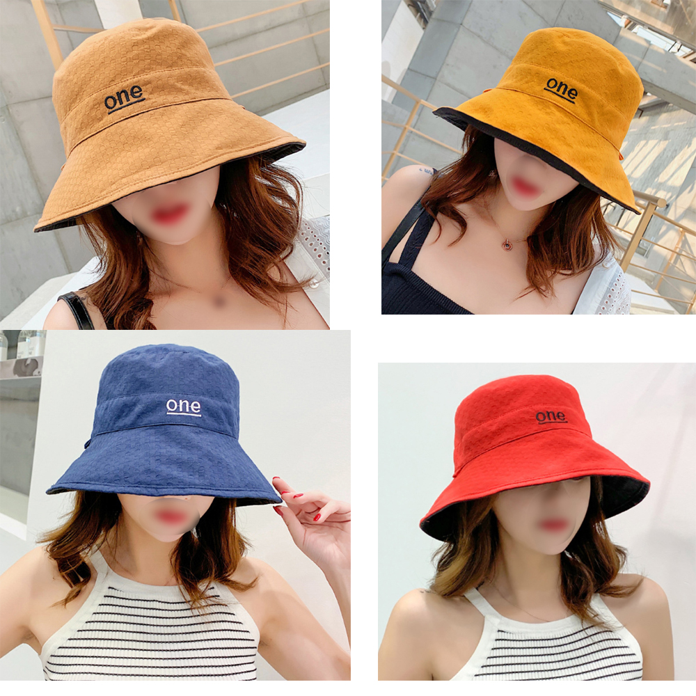 Outdoor Sun Canvas Hat Summer Double-Sided Ladies Sun Hat Fashion Sun Hat