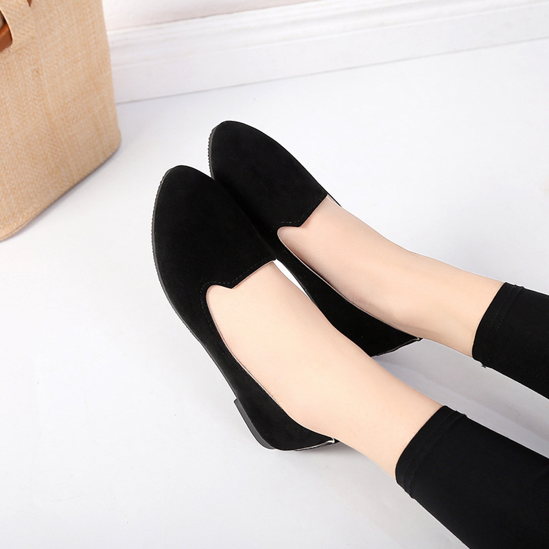 Women Fashion Flat Shoes Ladies Shoes Single Shoes, Multi-color Work Shoes, Women&apos;s Pregnant Shoes