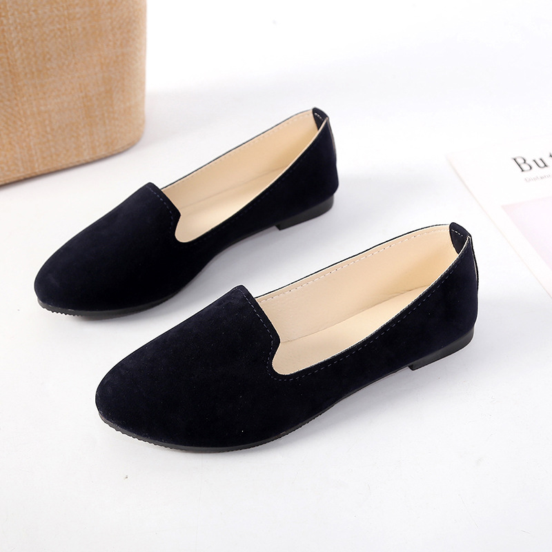 Women Fashion Flat Shoes Ladies Shoes Single Shoes, Multi-color Work Shoes, Women&apos;s Pregnant Shoes