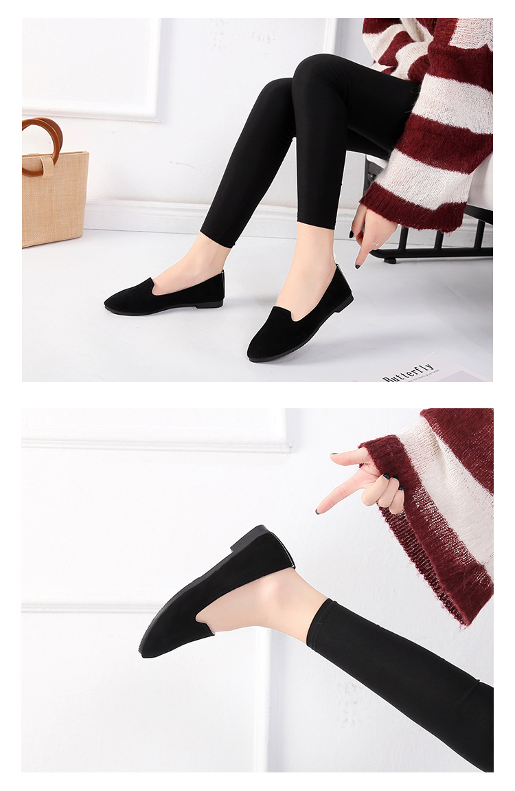 Women Fashion Flat Shoes Ladies Shoes Single Shoes, Multi-color Work Shoes, Women&apos;s Pregnant Shoes