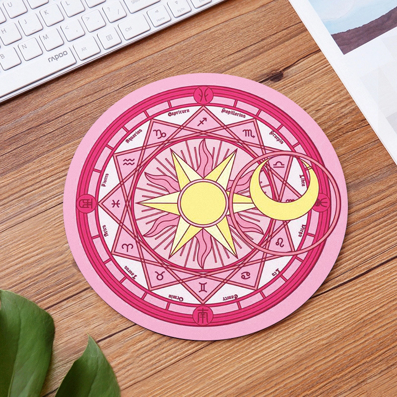 Beautiful Computer Mouse Padding Rubber thickening Cartoon round animal Penguin mouse pad 20CM