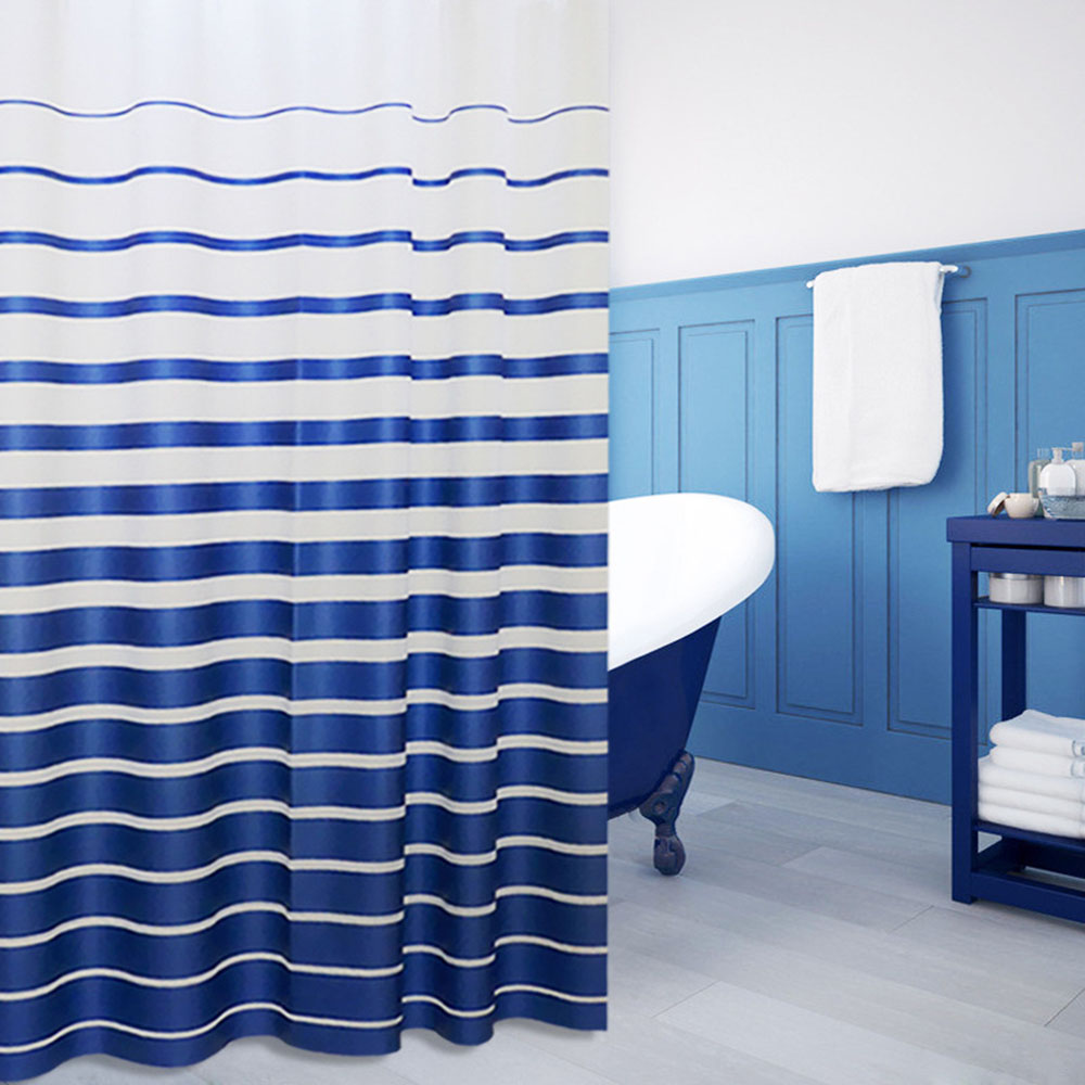 Shower Curtain Waterproof Mildew Thickened Bathroom Waterproof Curtain 1.8x2M