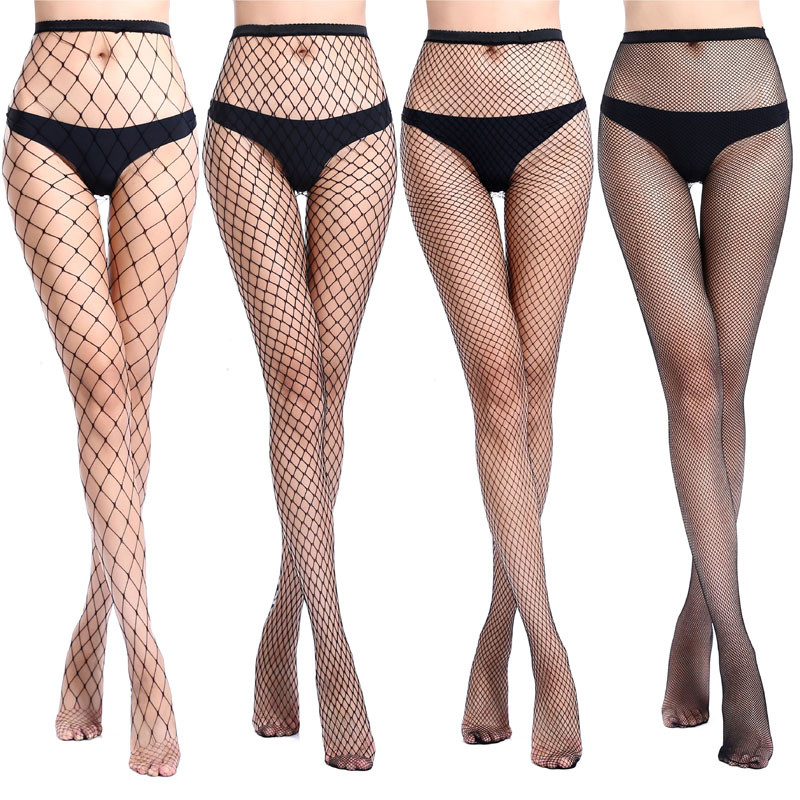 Hollow Out Sexy Pantyhose Black Mesh Stockings Stretch Bottoming Stocking Fishnet Stockings Tights