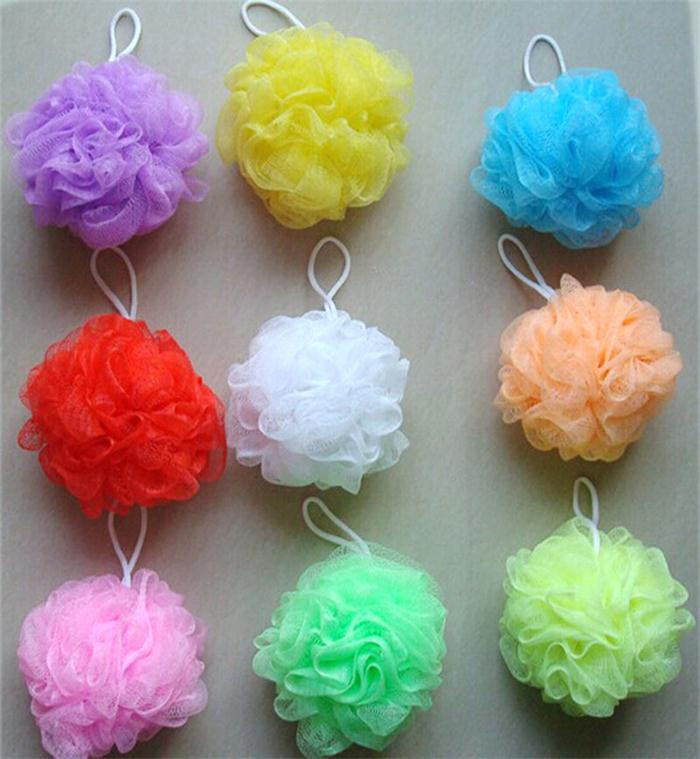5pc  Bath Towel Cleaning Mesh Shower Wash Sponge Product Washing body Tool Accessory Bath Flower