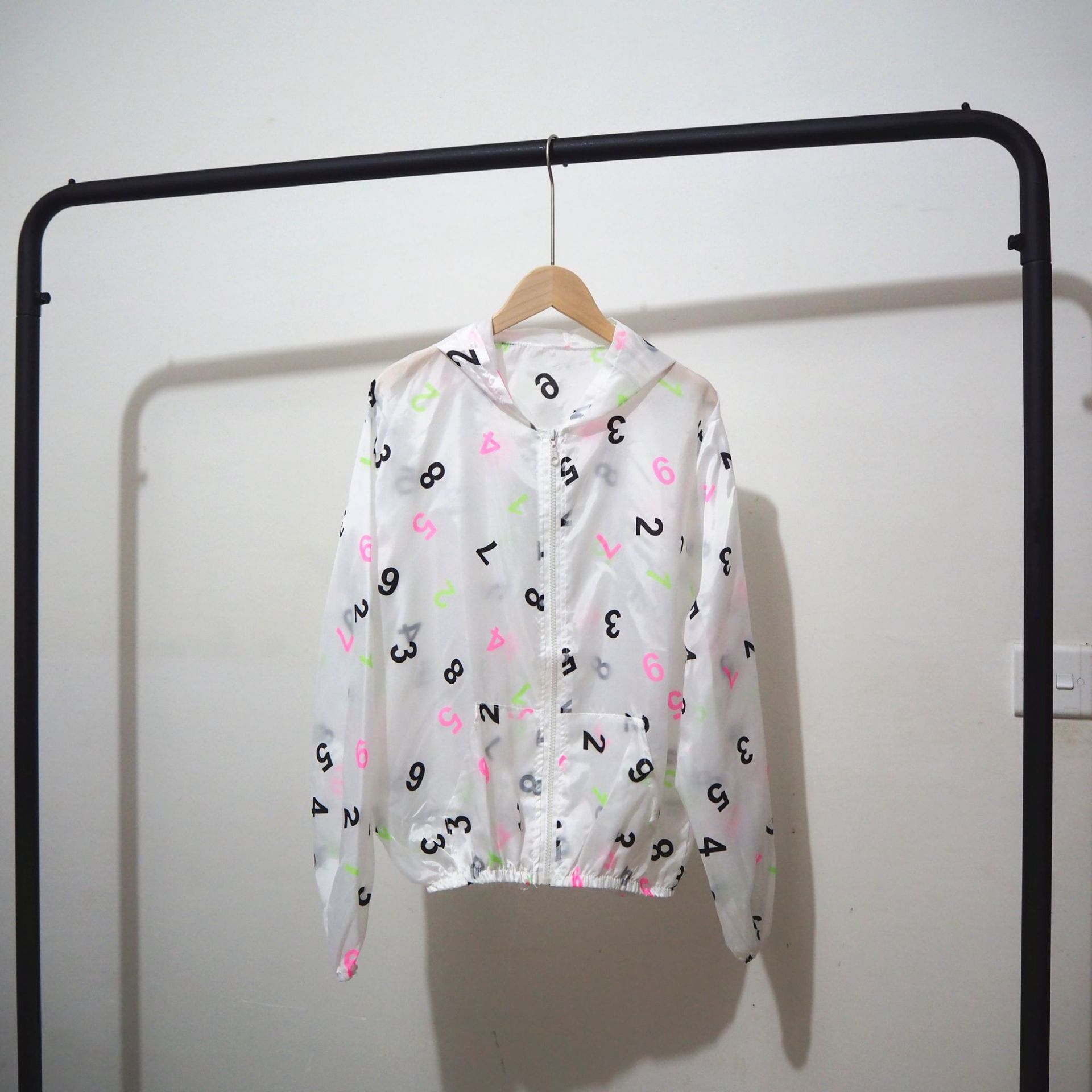 Smiling Face Sunscreen Women's Summer Ultra-thin Short Student Coat Quick-drying Outdoor Jacket