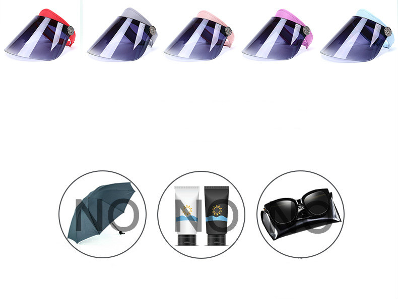 Creative Sun Cap Summer Frosted Lens Cap Sun Visor UV Protection Casual Plastic Hat Sunscreen Cap