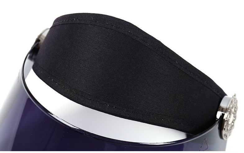 Creative Sun Cap Summer Frosted Lens Cap Sun Visor UV Protection Casual Plastic Hat Sunscreen Cap