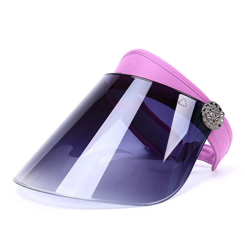 Creative Sun Cap Summer Frosted Lens Cap Sun Visor UV Protection Casual Plastic Hat Sunscreen Cap