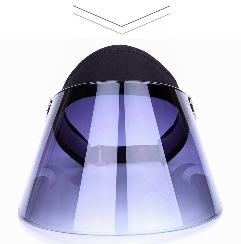 Creative Sun Cap Summer Frosted Lens Cap Sun Visor UV Protection Casual Plastic Hat Sunscreen Cap