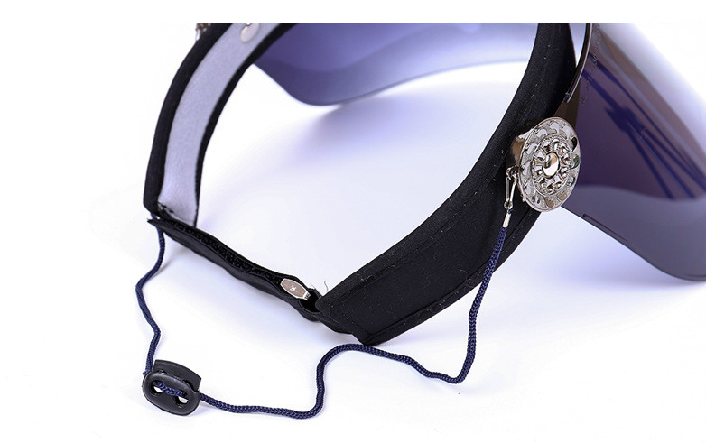 Creative Sun Cap Summer Frosted Lens Cap Sun Visor UV Protection Casual Plastic Hat Sunscreen Cap