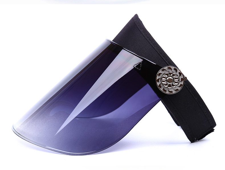 Creative Sun Cap Summer Frosted Lens Cap Sun Visor UV Protection Casual Plastic Hat Sunscreen Cap