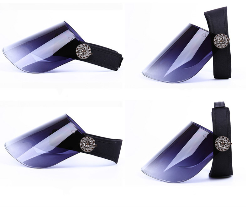 Creative Sun Cap Summer Frosted Lens Cap Sun Visor UV Protection Casual Plastic Hat Sunscreen Cap