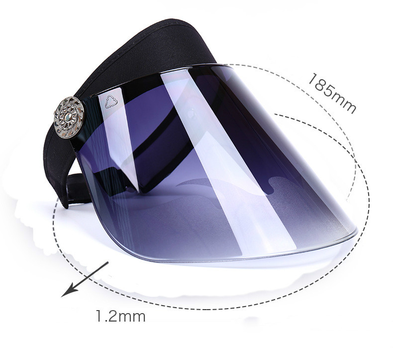 Creative Sun Cap Summer Frosted Lens Cap Sun Visor UV Protection Casual Plastic Hat Sunscreen Cap