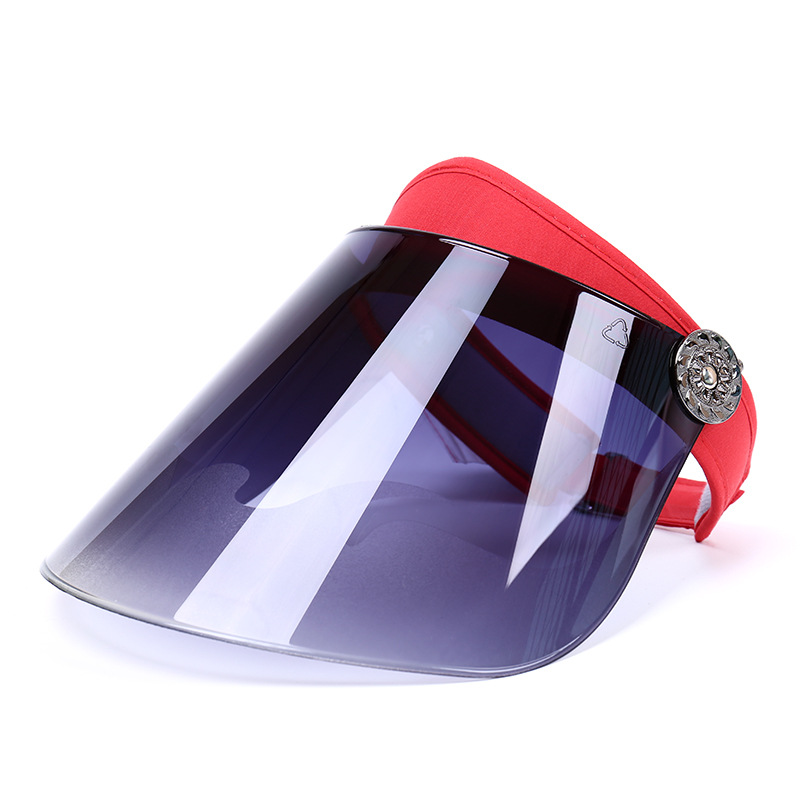 Creative Sun Cap Summer Frosted Lens Cap Sun Visor UV Protection Casual Plastic Hat Sunscreen Cap