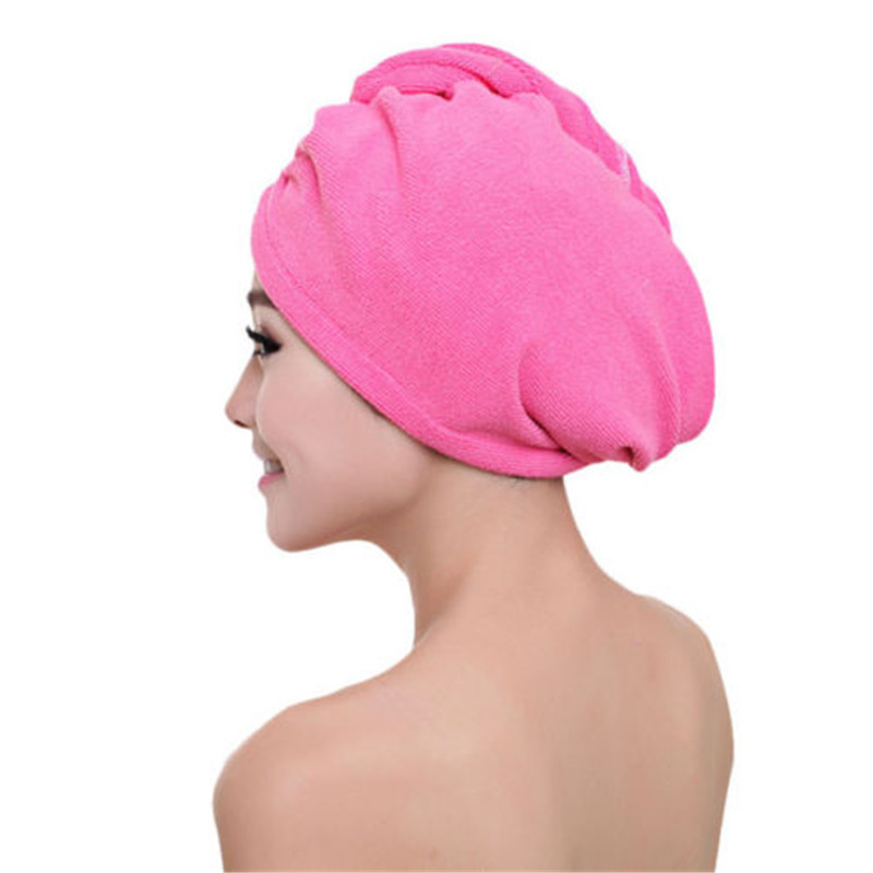 Bath Towel Hair Dry Quick Drying Lady Bath Towel Soft Shower Cap Hat for Lady Man Turban Head Wrap