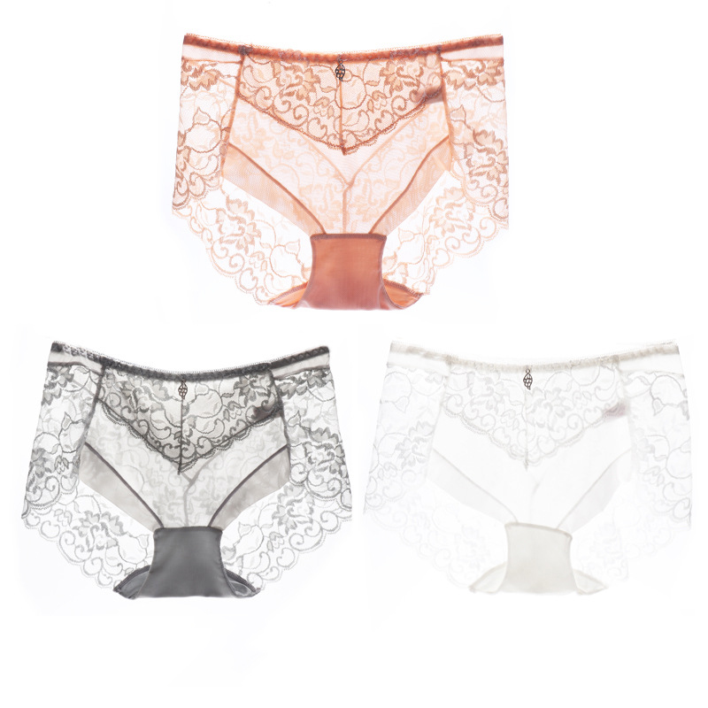 3pieces/set Sexy Lace Panties Women Cozy Lingerie Tempting Briefs Underpant Low Waist Underwear