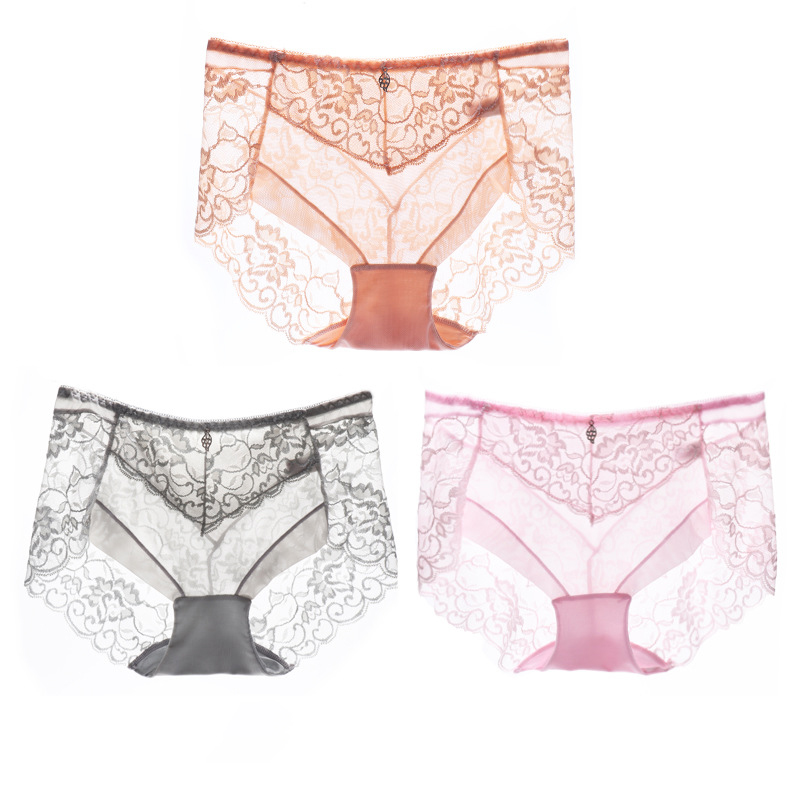 3pieces/set Sexy Lace Panties Women Cozy Lingerie Tempting Briefs Underpant Low Waist Underwear