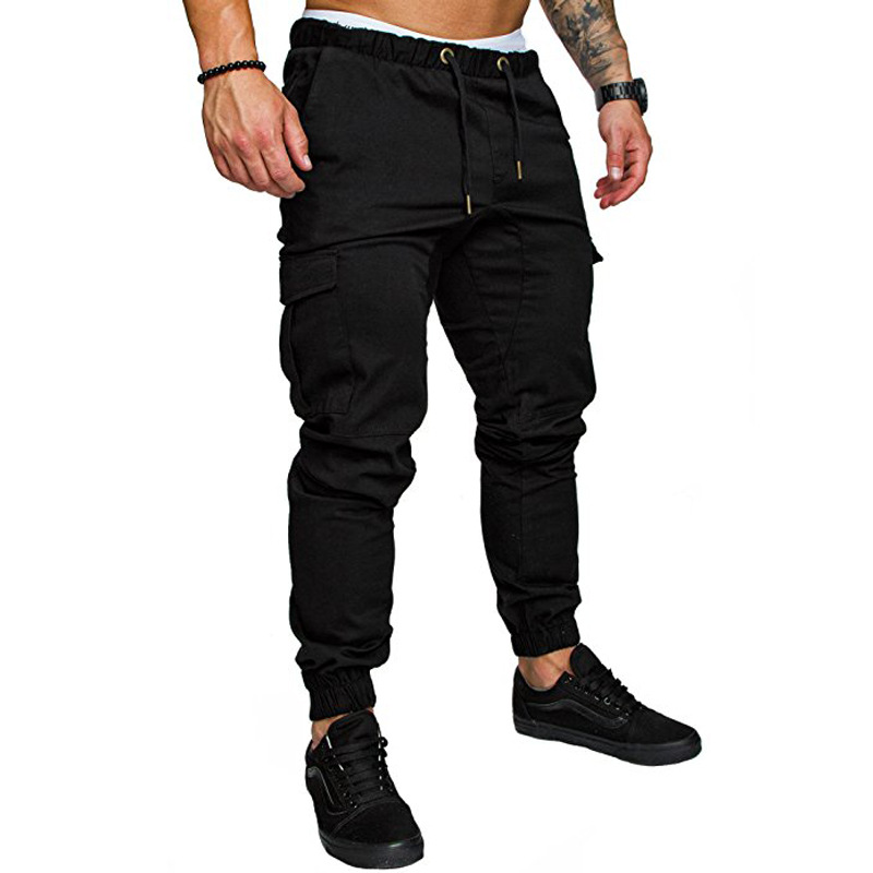 Workwear Multi-pocket Pants Men's Woven Fabric Casual Pants Toe Pants