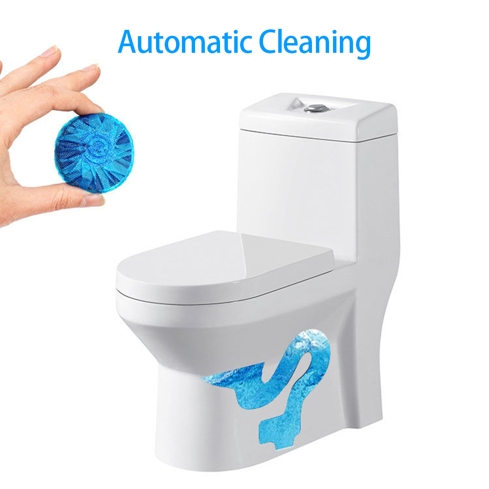 10 Pcs Blue Bubble Toilet Cleaner Automatic Flushing Toilet Cleaner Deodorizer For Bathroom Cleaning