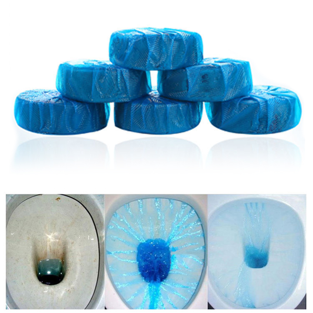 10 Pcs Blue Bubble Toilet Cleaner Automatic Flushing Toilet Cleaner Deodorizer For Bathroom Cleaning
