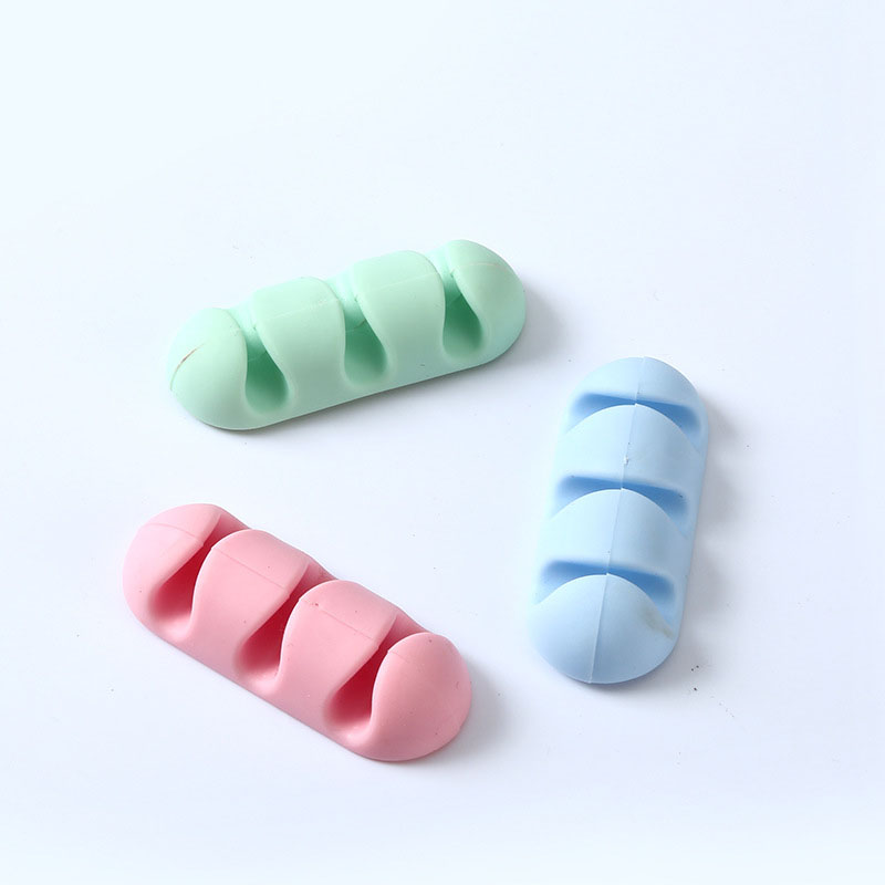 6 Fixed Wire Clips Silicone Wire Card Adhesive Wire Holder Data Cable Storage Device .