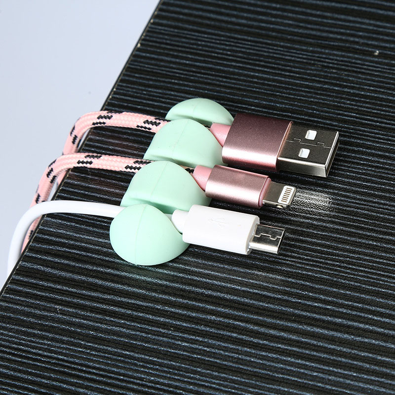 6 Fixed Wire Clips Silicone Wire Card Adhesive Wire Holder Data Cable Storage Device .