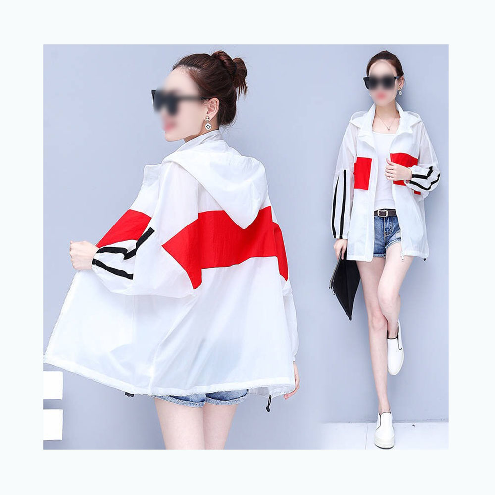 Summer Thin Women Trench Coat Sunscreen Sun protection Clothing
