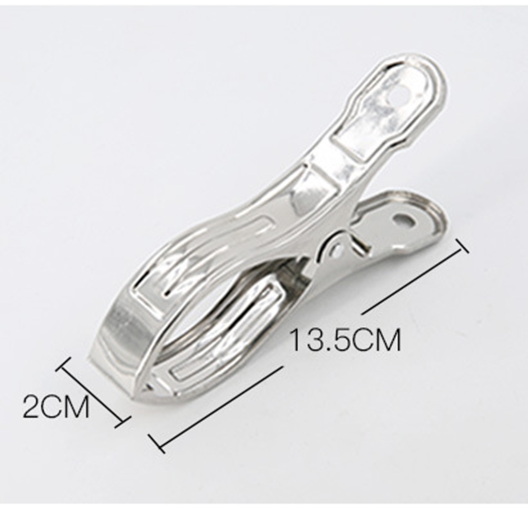 5pcs Stainless Steel Clips Large Drying Quilts Drying Clothes Clips