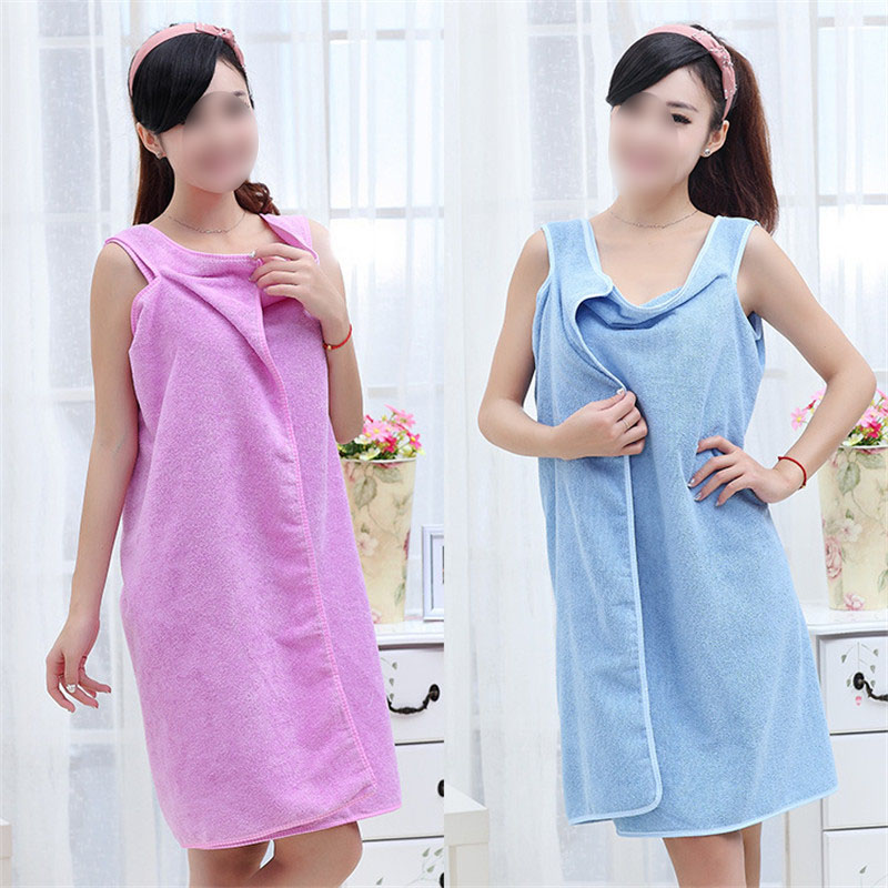 Bathroom Women Microfiber Bath Towels for Adults Wearable Beach Towel Bath Wrap Towel Bath Gown