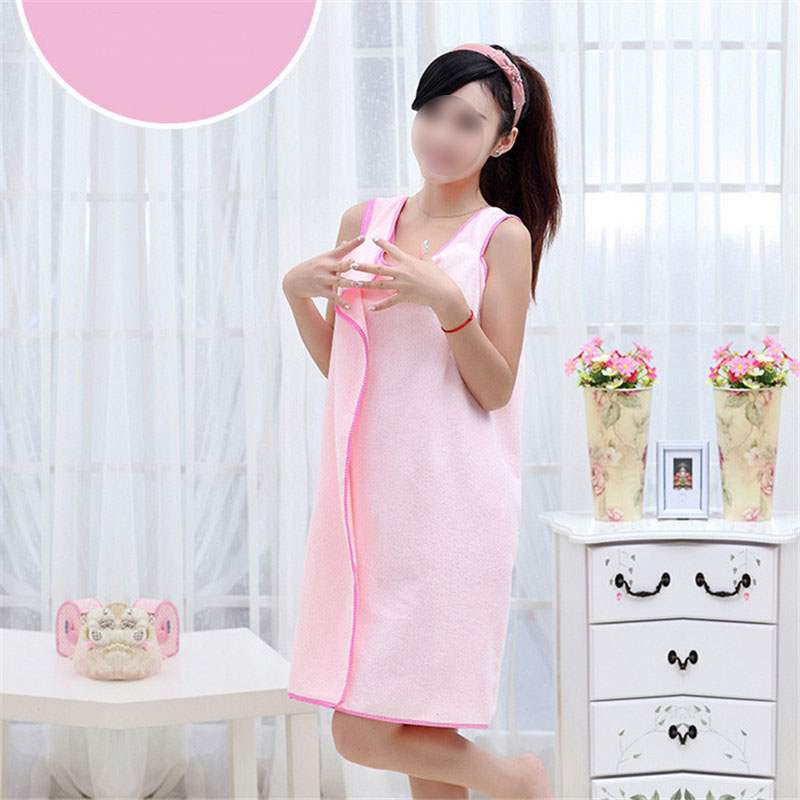 Bathroom Women Microfiber Bath Towels for Adults Wearable Beach Towel Bath Wrap Towel Bath Gown