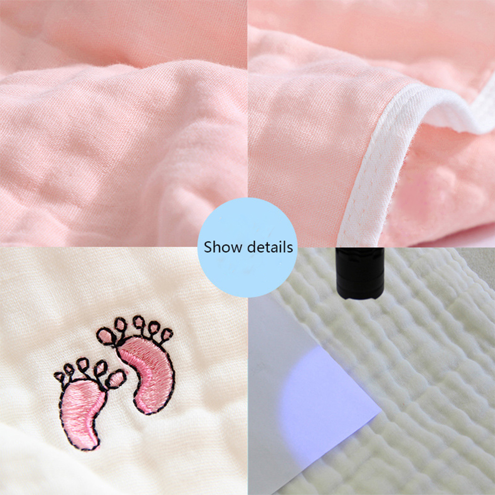 5 pcs Towels 6 Layers Cotton Gauze Baby Face Towel Soft Baby Towels