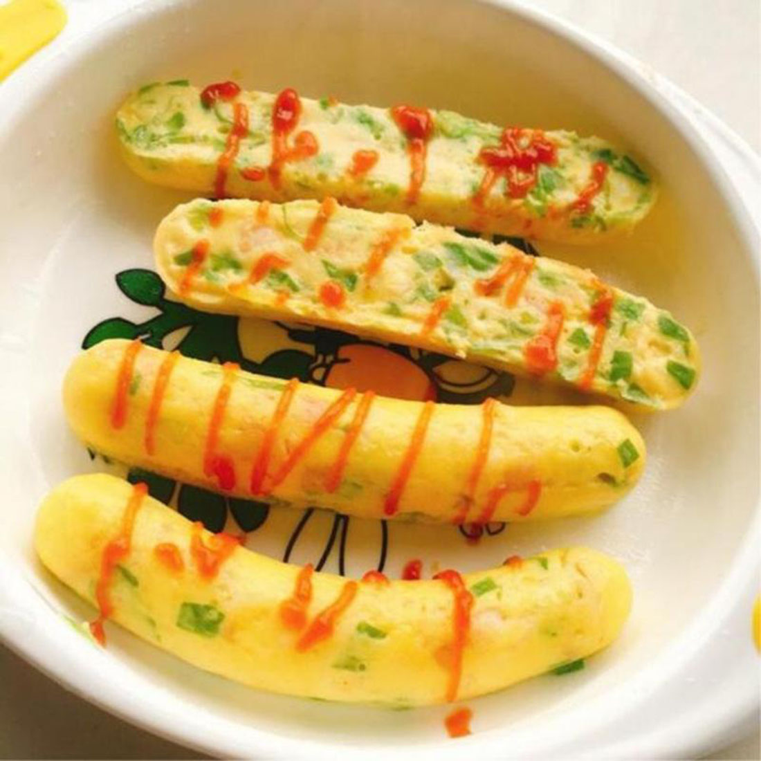 3pcs Hot Dog Mold Baby Food Supplement Mold Baby Homemade Steamable Sausage Mold