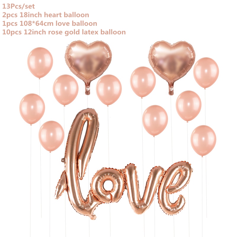 Wedding Birthday Party Balloons Letter Foil Balloon Baby Shower Anniversary Event Party Decor