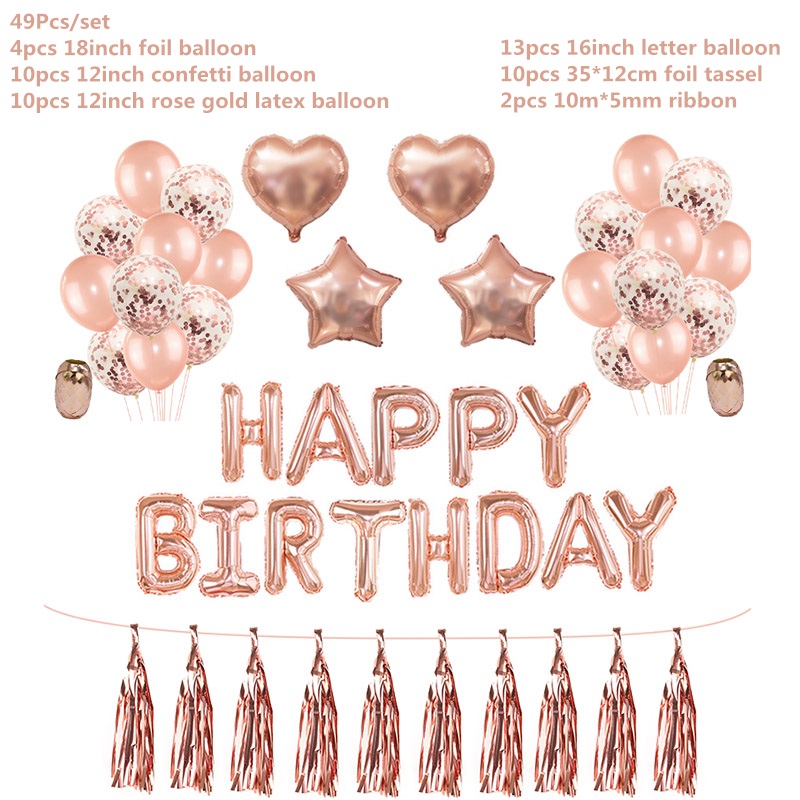 Wedding Birthday Party Balloons Letter Foil Balloon Baby Shower Anniversary Event Party Decor