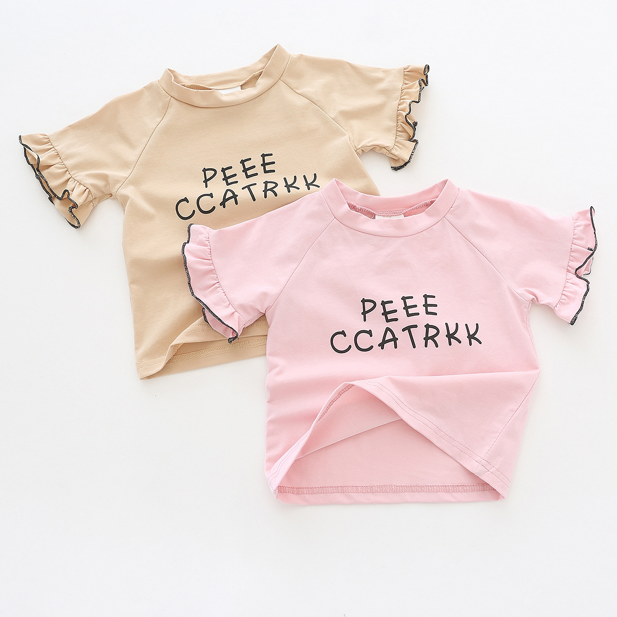 Summer Baby Girls T-shirt Fashion Short Sleeve Children Clothing For Girls 1-2Years Infant Clothes