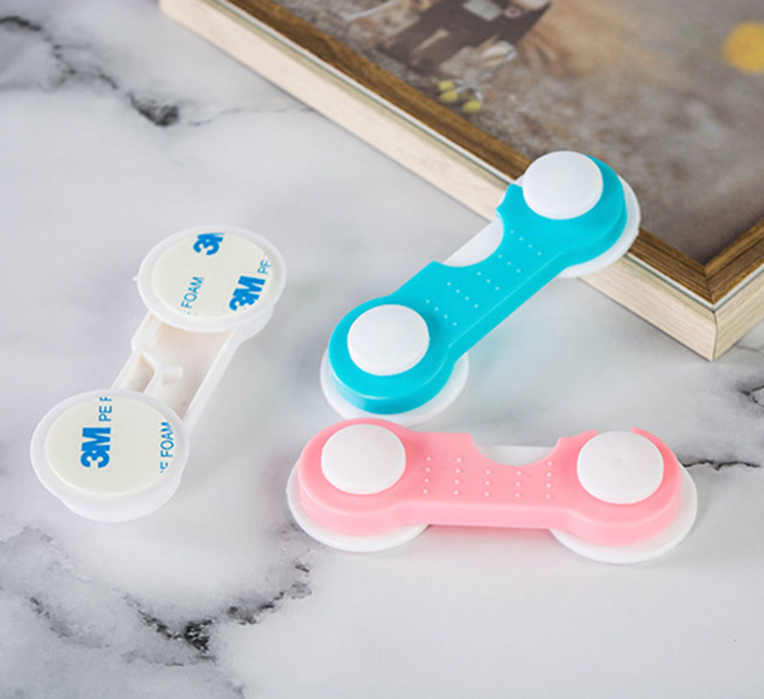 4pcs Baby Drawer Lock Multi-function Child Safety Lock Plastic Cabinet Lock Baby Safety Protector