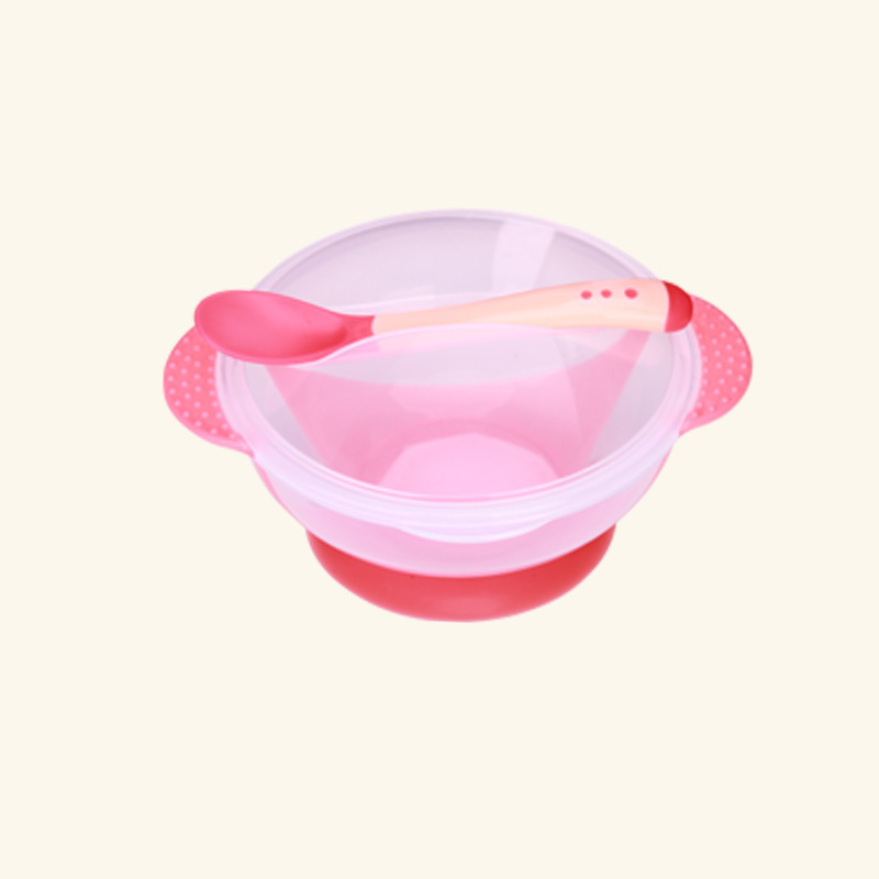 Baby Feeding Food Supplement Bowl Children's Tableware Kid Drop-Proof Spoon Bowl Dinnerware