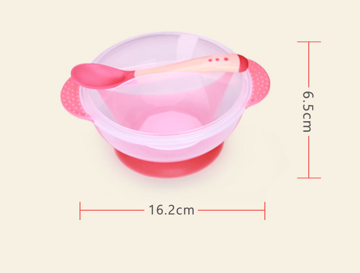 Baby Feeding Food Supplement Bowl Children's Tableware Kid Drop-Proof Spoon Bowl Dinnerware