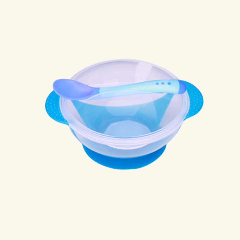 Baby Feeding Food Supplement Bowl Children's Tableware Kid Drop-Proof Spoon Bowl Dinnerware