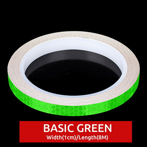 Mountain Bike Reflective Stickers Fluorescent Strips Luminous Reflectors Stickers Decoration