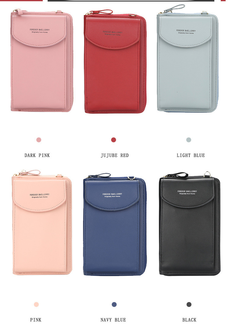 New Women Casual Wallet Cell Phone Wallet Big Card Holders Wallet Handbag Purse Clutch Messenger