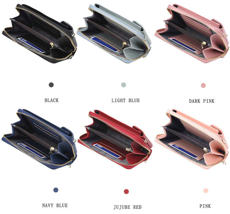 New Women Casual Wallet Cell Phone Wallet Big Card Holders Wallet Handbag Purse Clutch Messenger