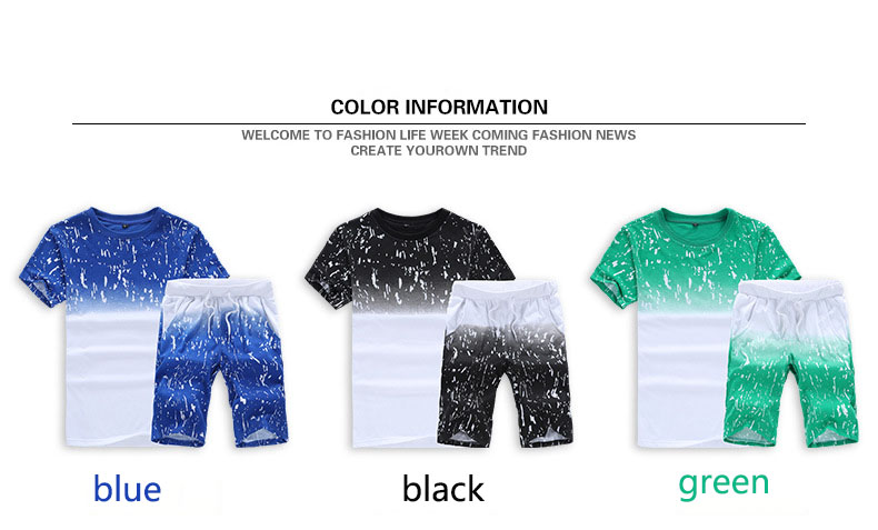 Summer Leisure Sports Version Cotton Short-Sleeved Five-Point Pants Two-Piece Suit.