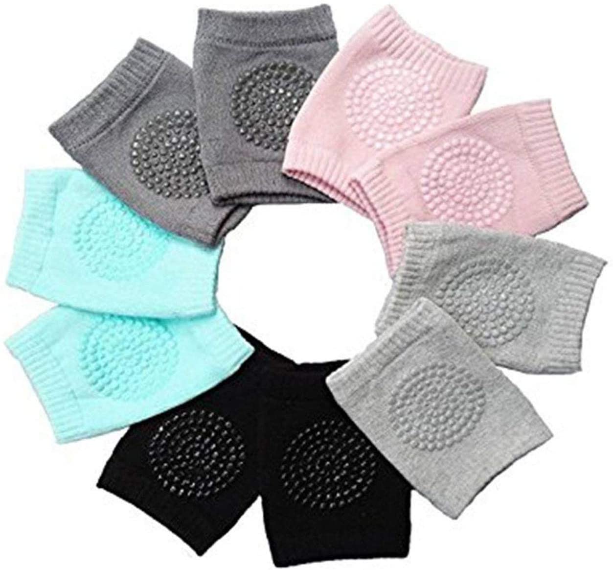1 Pairs Baby Kneepads Crawling Anti Slip Knee Breathable High Elastic Sponge Kneepads for Baby
