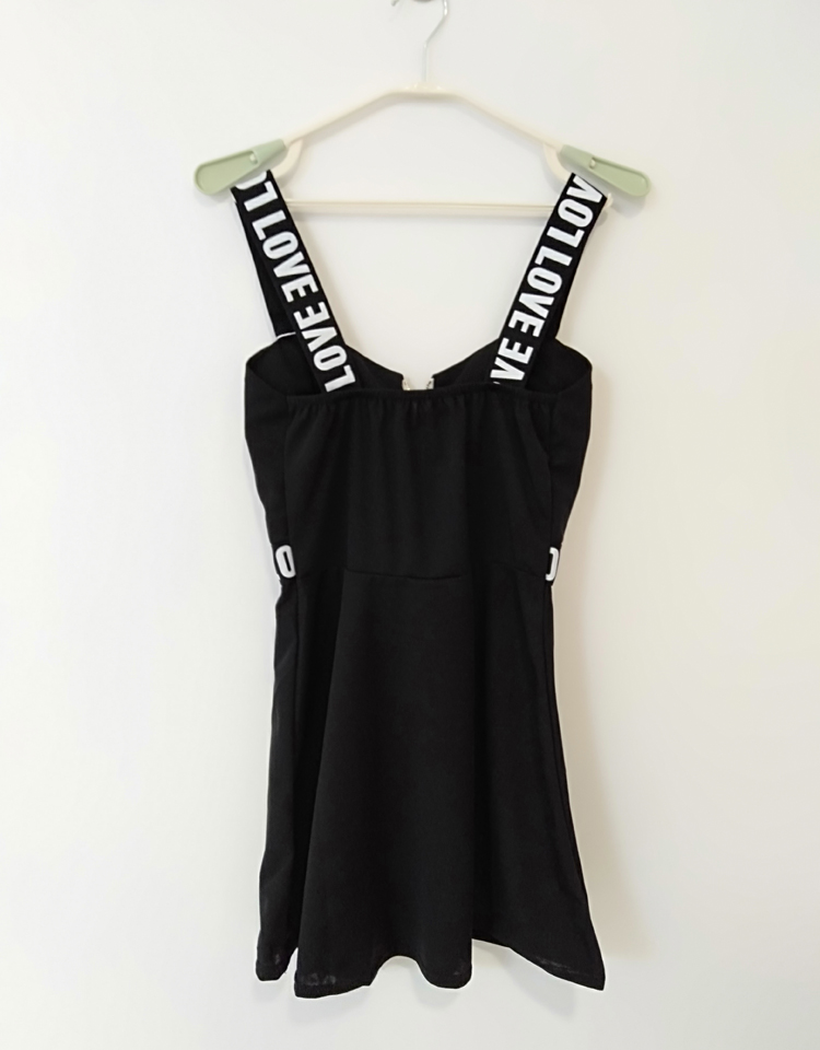 Fashion Women Chiffon Shirt Top + Mini Short A Line Letter Spaghetti Strap Dress Two Pieces Sets